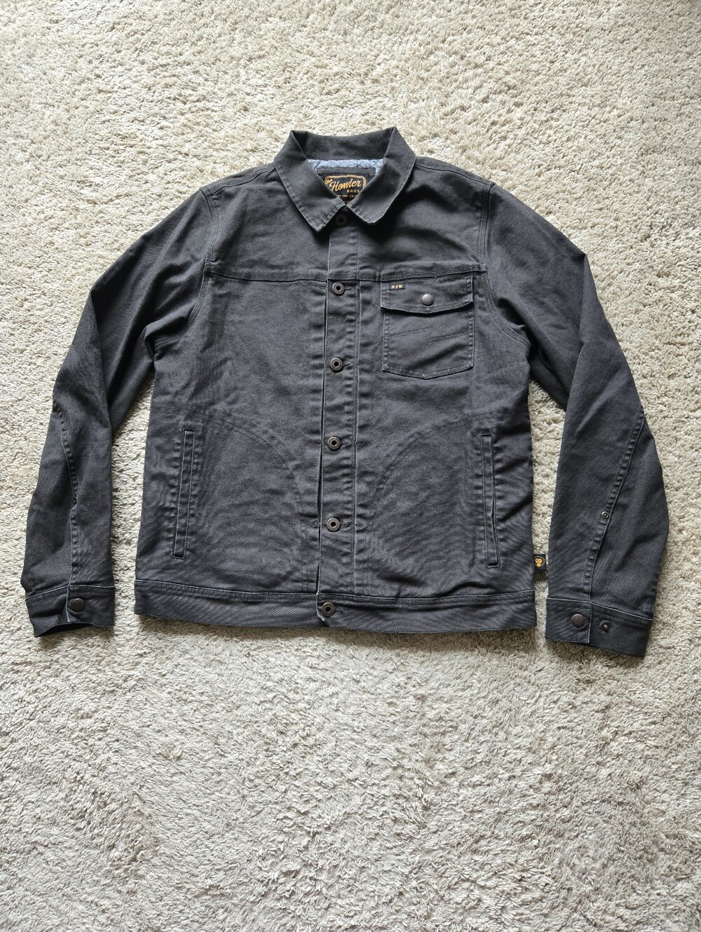 Bowler Brothers Chore Jacket Mens M Green Canvas Field Utility - Picture 1 of 8